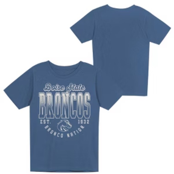 Team Athletics Other - Boise State Broncos Kids Blue T-Shirt Size M - 8-10Y